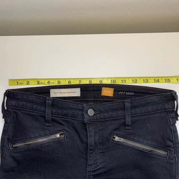 Pilcro and the Letterpress Serif Zipper Black Mid-rise Skinny Jeans 27 Women’s - Picture 9 of 15